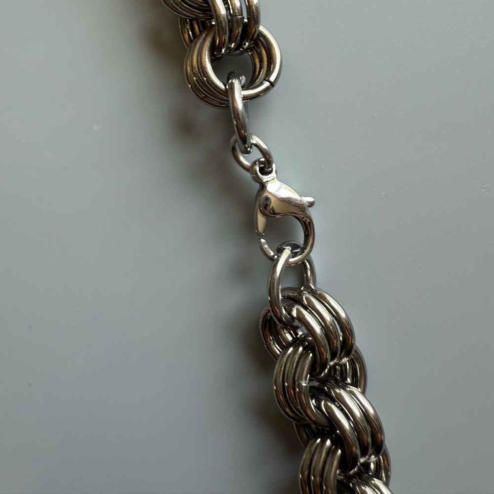 Chunky Stainless Steel Bold Rope Chain Jewelry - Picture 8 of 12